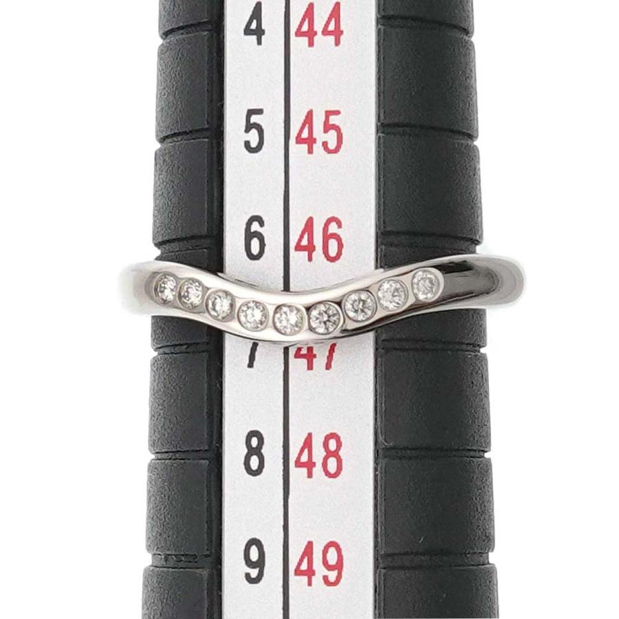 ティファニー TIFFANY&Co. カーブド バンド 7号 リング ダイヤ 幅2.2mm