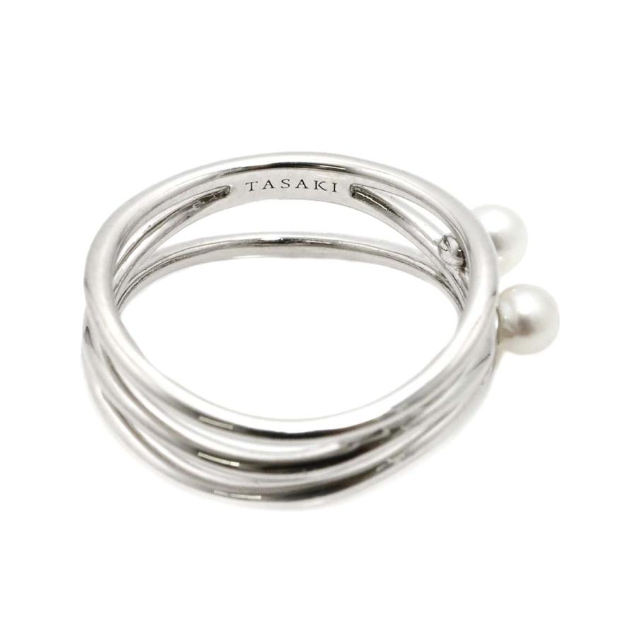TASAKI タサキ 10.5号 リング アコヤ真珠 3.6mm K18 WG ホワイト  