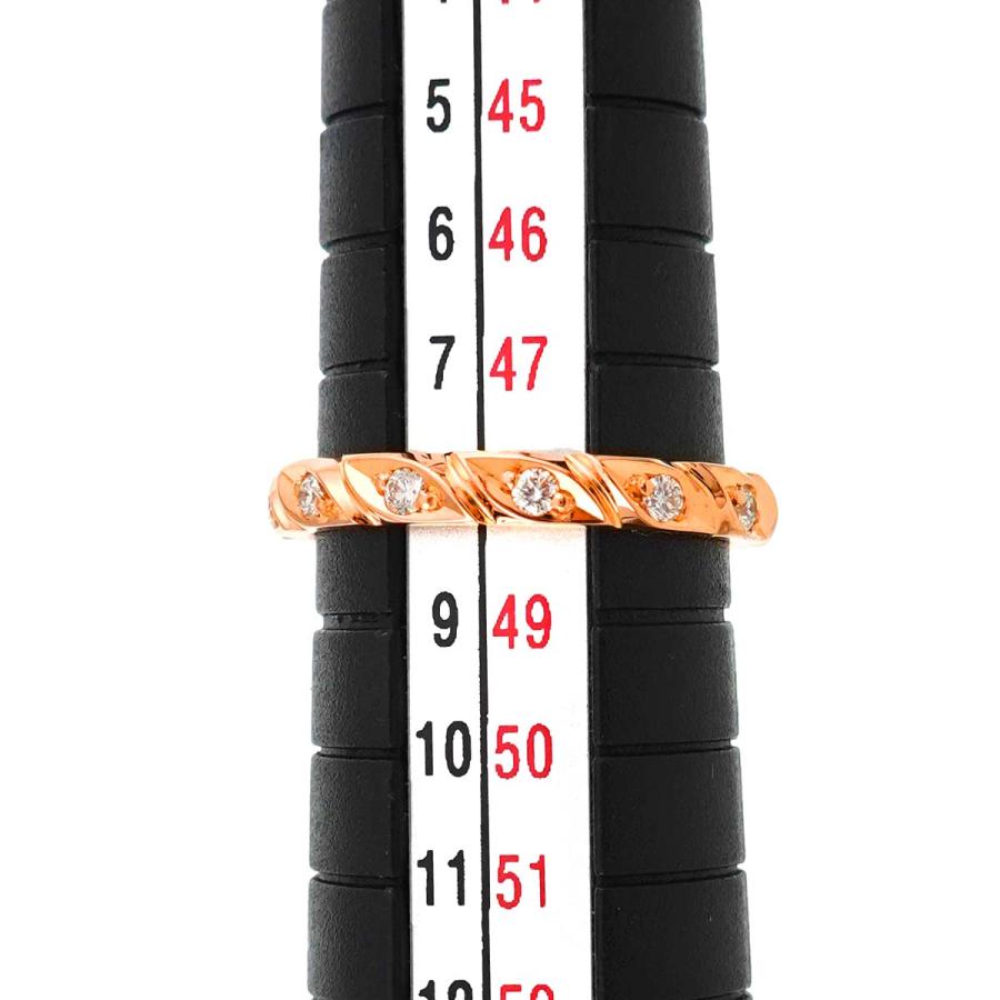 CHAUMET ショーメ トルサード #48 リング ハーフ ダイヤ K18 PG ピンク  