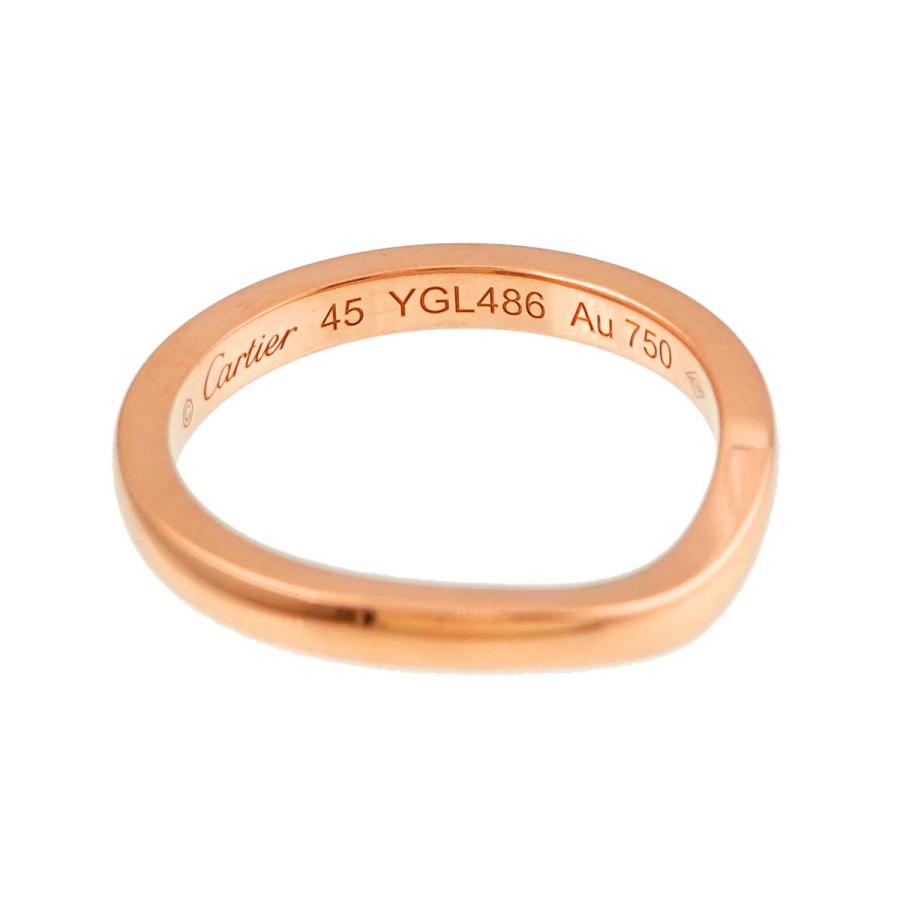 Cartier カルティエ バレリーナ カーブ #45 リング K18 PG ピンク  