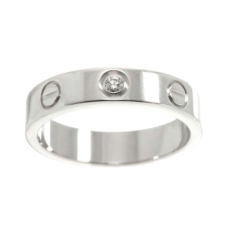 Cartier カルティエ ミニラブ #47 ダイヤ 1P リング K18 WG