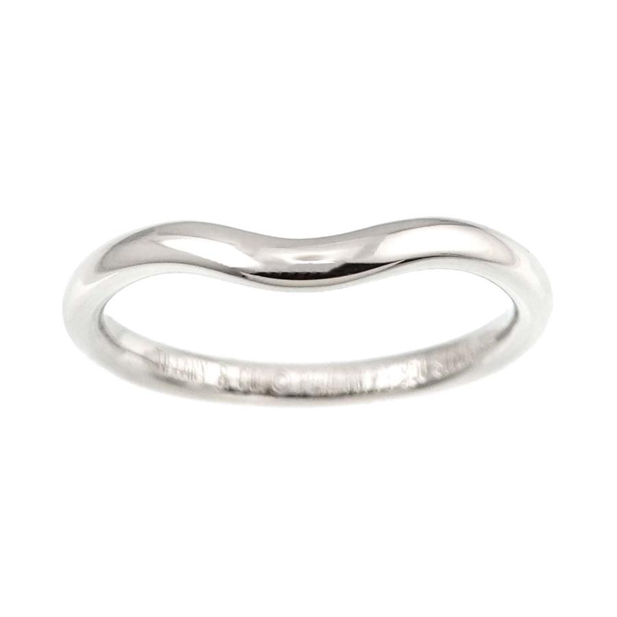 TIFFANY&Co. ティファニー カーブド バンド 9.5号 リング Pt プラチナ  