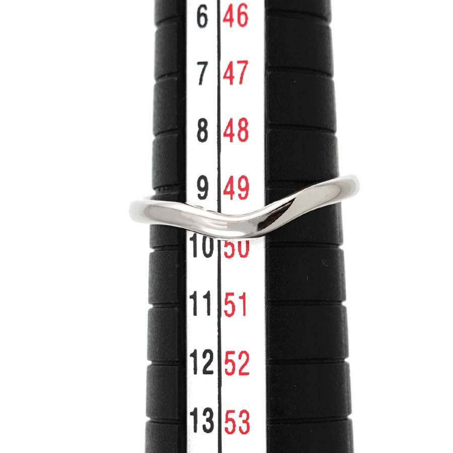 TIFFANY&Co. ティファニー カーブド バンド 9.5号 リング Pt プラチナ  