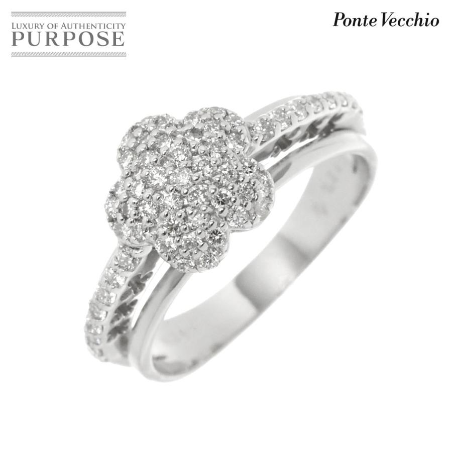 Ponte Vecchio ポンテヴェキオ 13号 リング ダイヤ 0.54ct K18 WG  