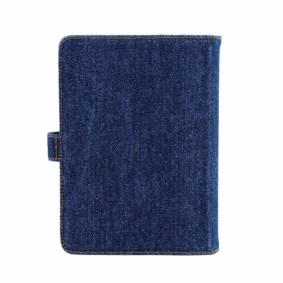 CHANEL 美品 シャネル アジェンダ 手帳カバー デニム ブルー A07013  