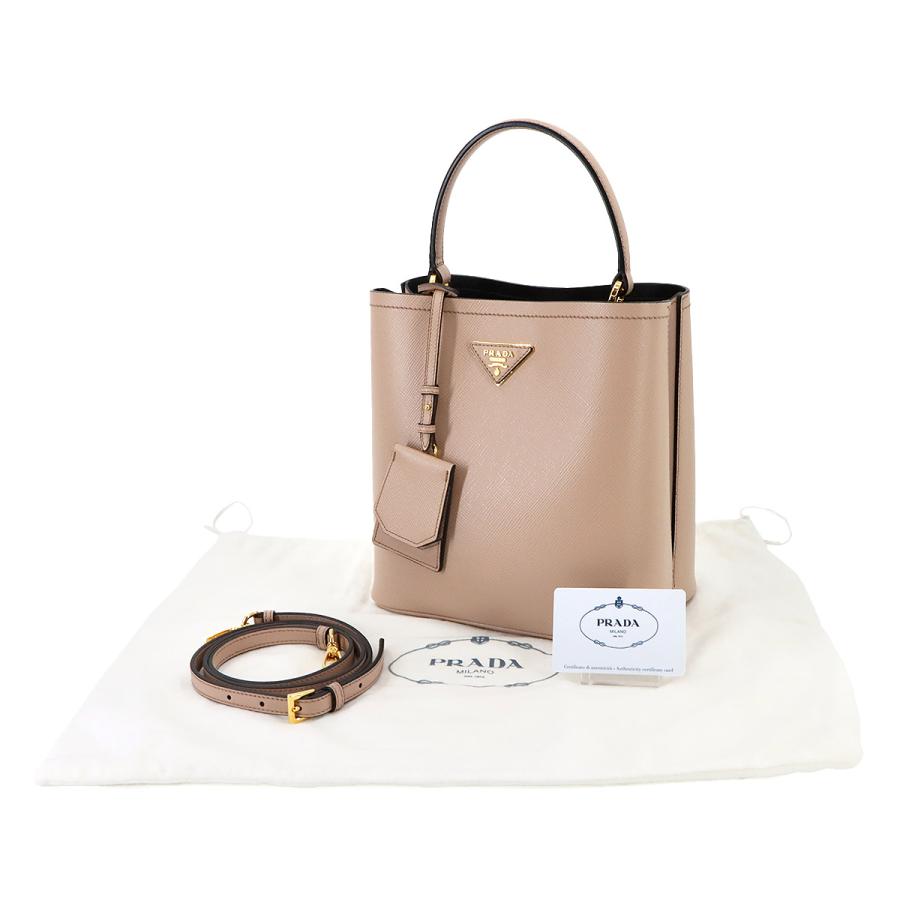 PRADA 未使用 展示品 プラダ パニエ 2way ハンド ショルダー バッグ 