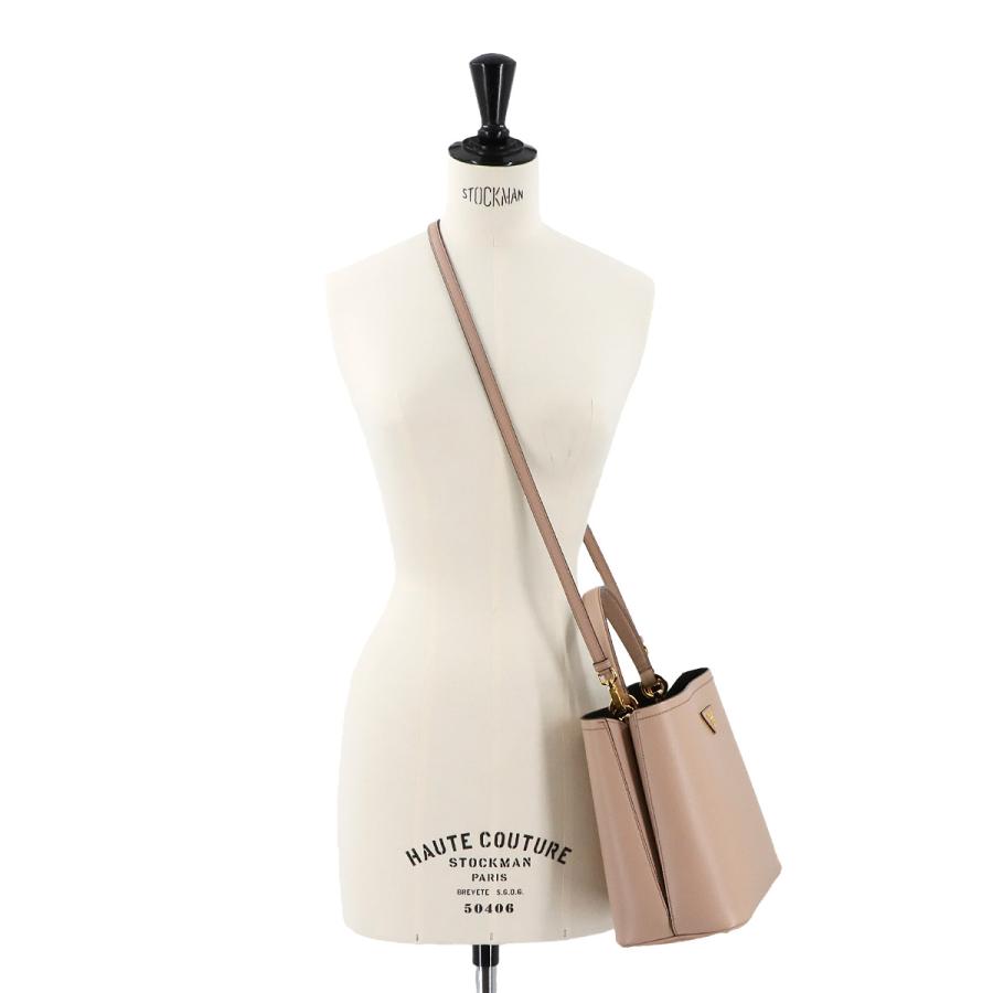 PRADA 未使用 展示品 プラダ パニエ 2way ハンド ショルダー バッグ 