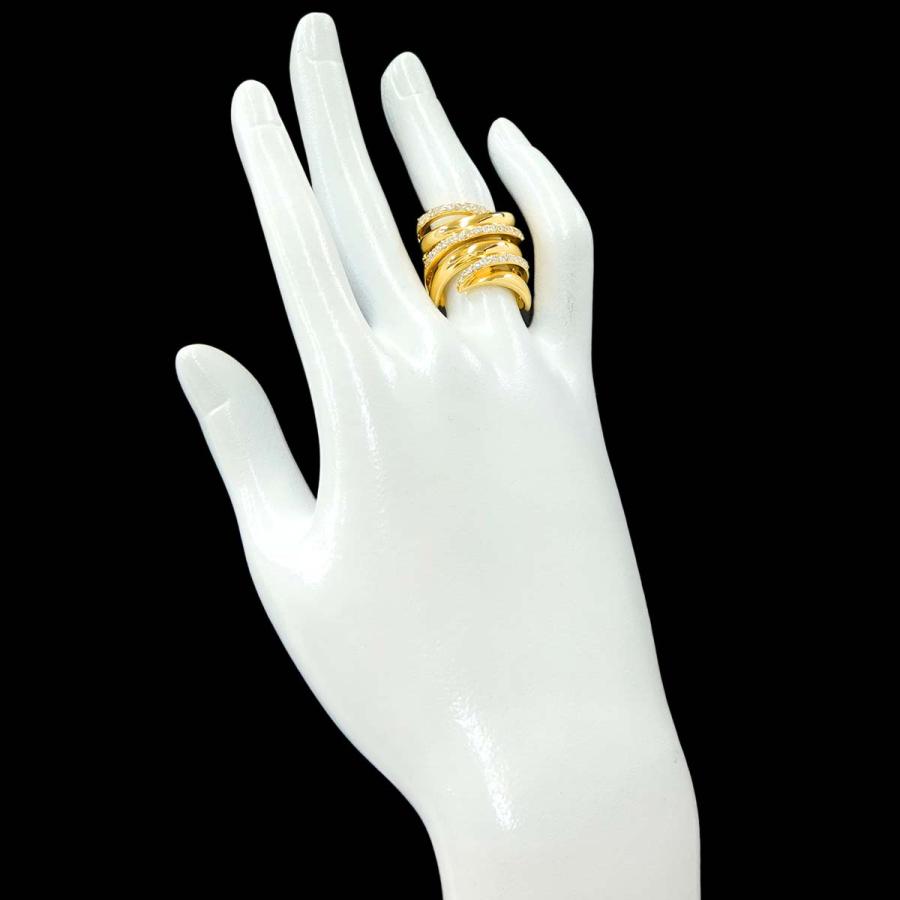 リング 12.5号 ダイヤ 0.65ct K18 YG イエローゴールド 750 指輪  