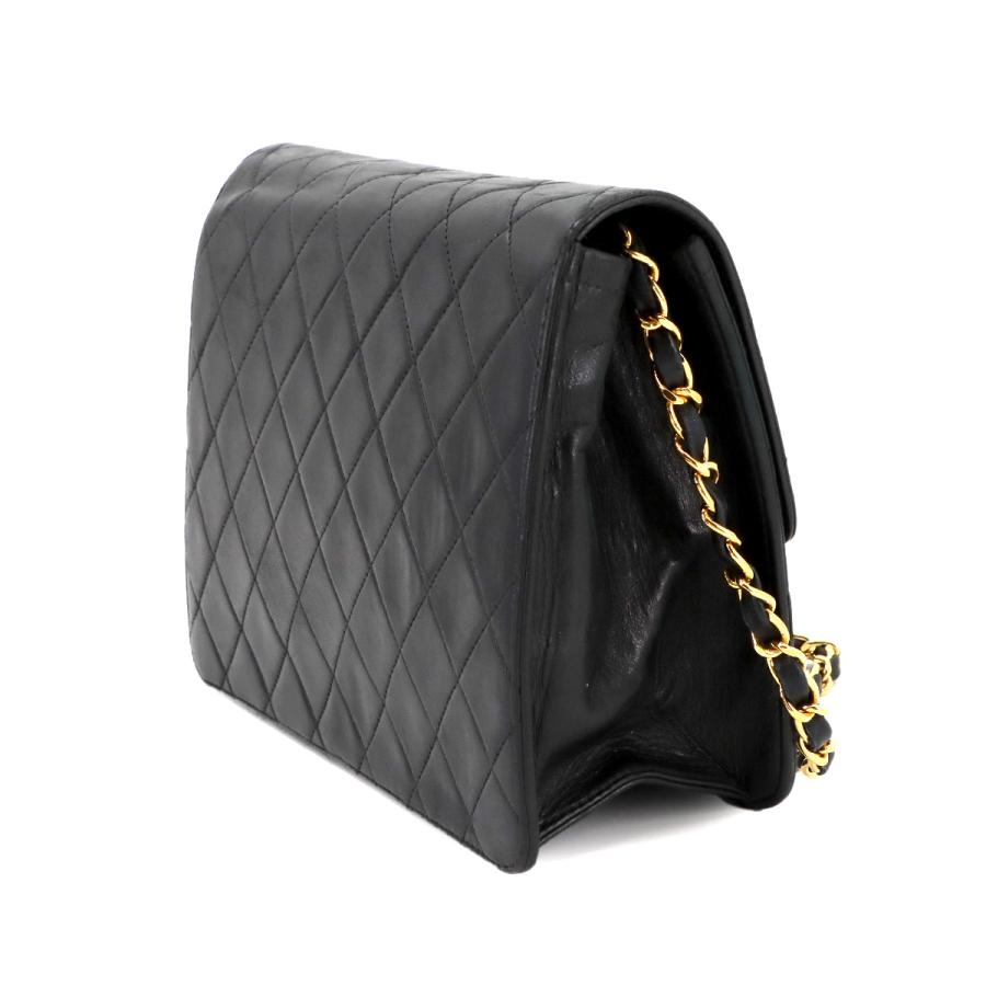 シャネル バッグ マトラッセ チェーン ショルダー バッグ レザー ブラック ゴールド 金具 レディース 90279059 【中古】ブランド CHANEL（シャネル） マトラッセ チェーン ショルダー バッグ レザー