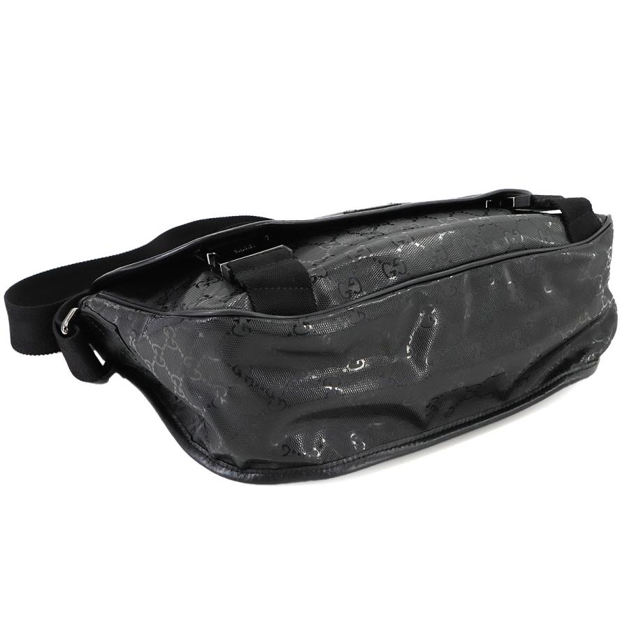 GUCCI 新品同様 グッチ GGインプリメ ショルダー バッグ PVC ブラック  