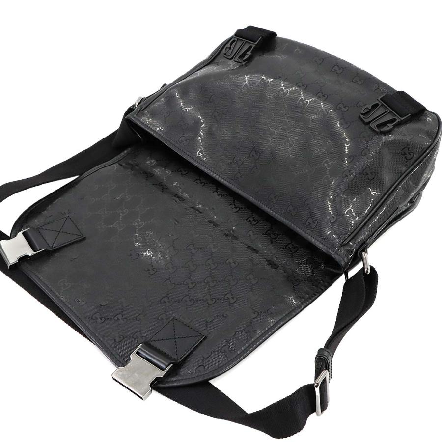GUCCI 新品同様 グッチ GGインプリメ ショルダー バッグ PVC ブラック  