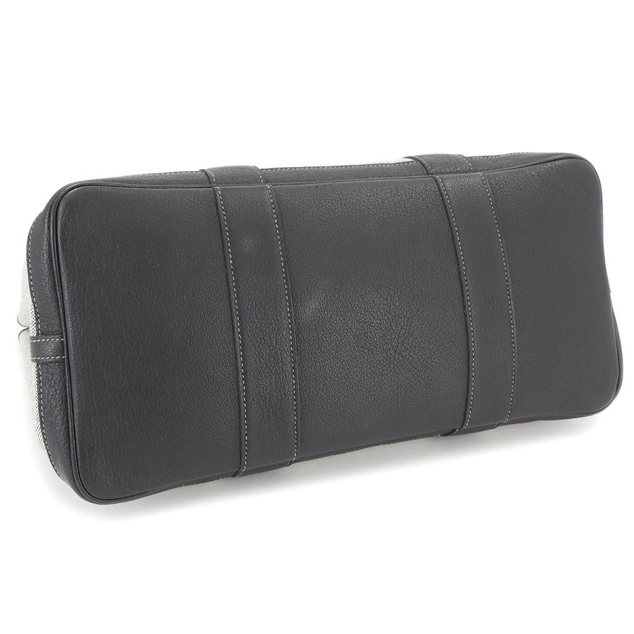 HERMES エルメス ガーデンパーティ PM ブラック トワル トートバッグ HERMES エルメス ガーデンパーティ TPM □P刻印 ブラック