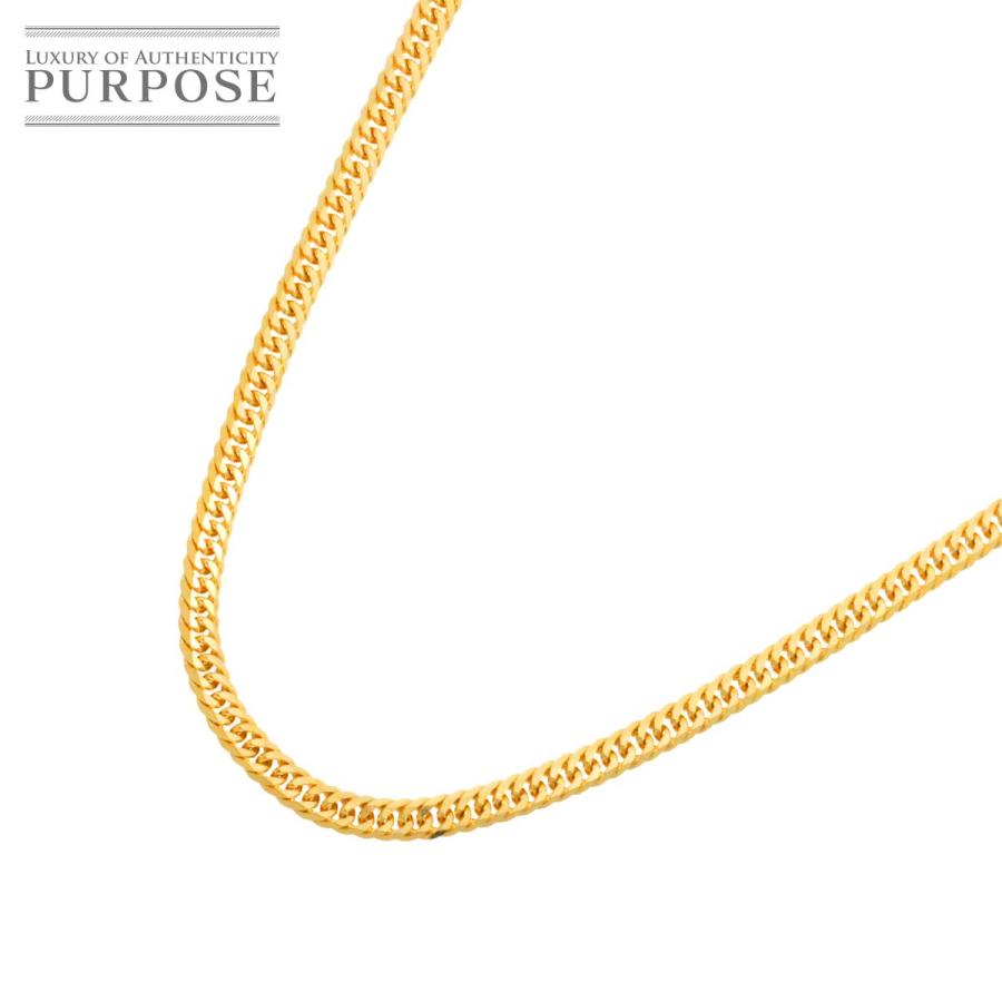 K18 喜平 ネックレス 45cm 6面ダブル 9.1g 幅2.4mm イエローゴールド  