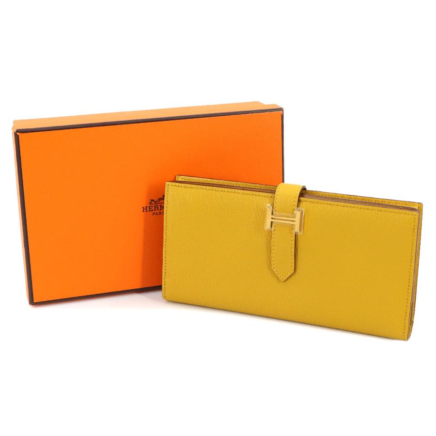 HERMES 未使用 展示品 エルメス ベアンスフレ 二つ折り 長財布
