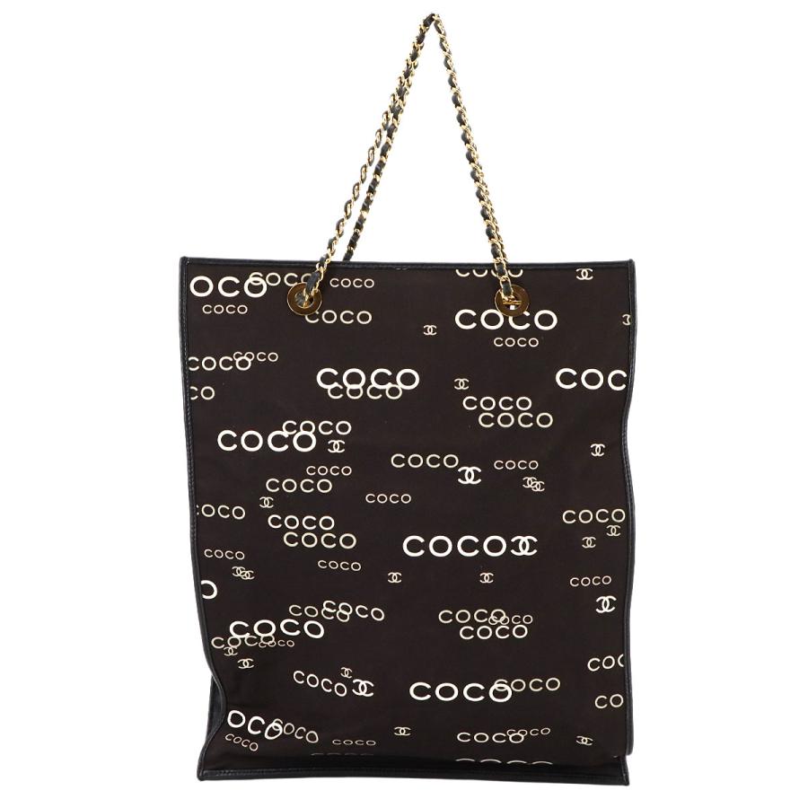 CHANEL（シャネル） CHANEL COCOプリント チェーン トート バッグ