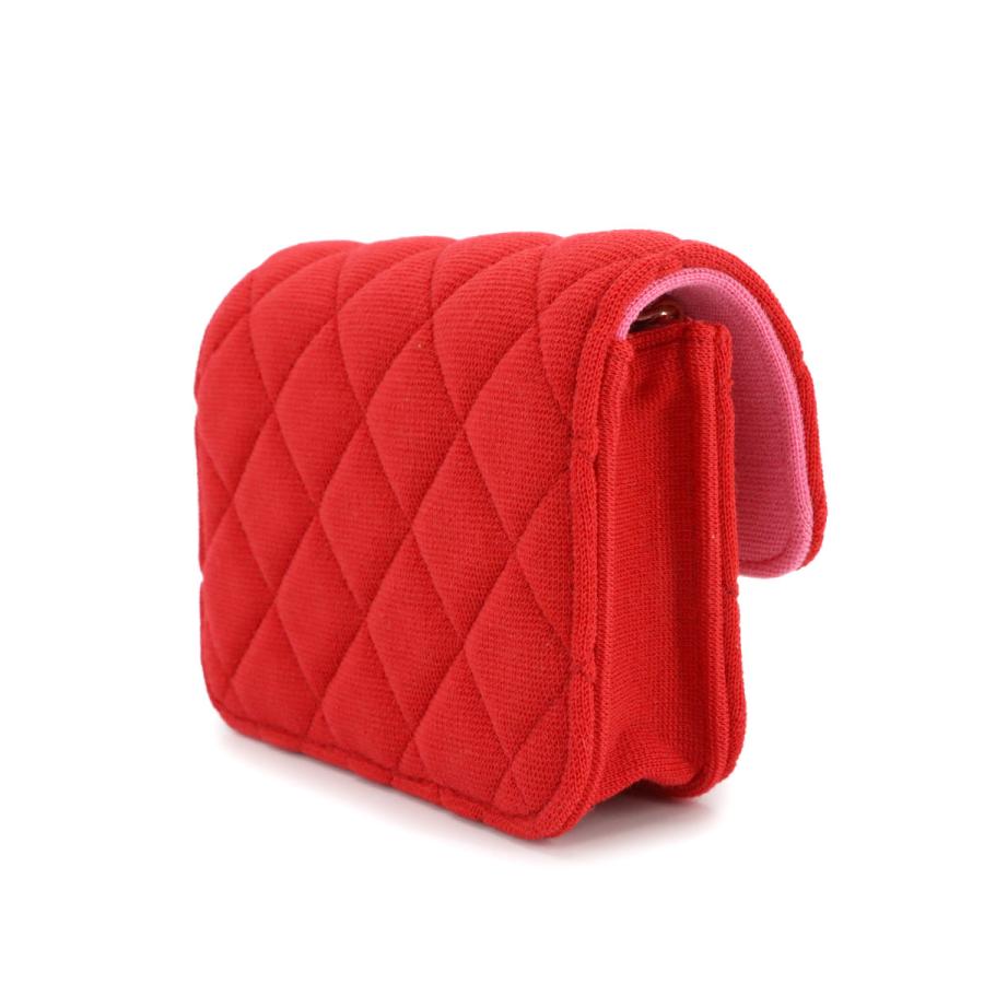 未使用 展示品 シャネル バッグ ミニミニ マトラッセ チェーン ショルダー バッグ コットン レディース 90280672 【中古】ブランド CHANEL（シャネル） 未使用 展示品 ミニミニ マトラッセ チェーン