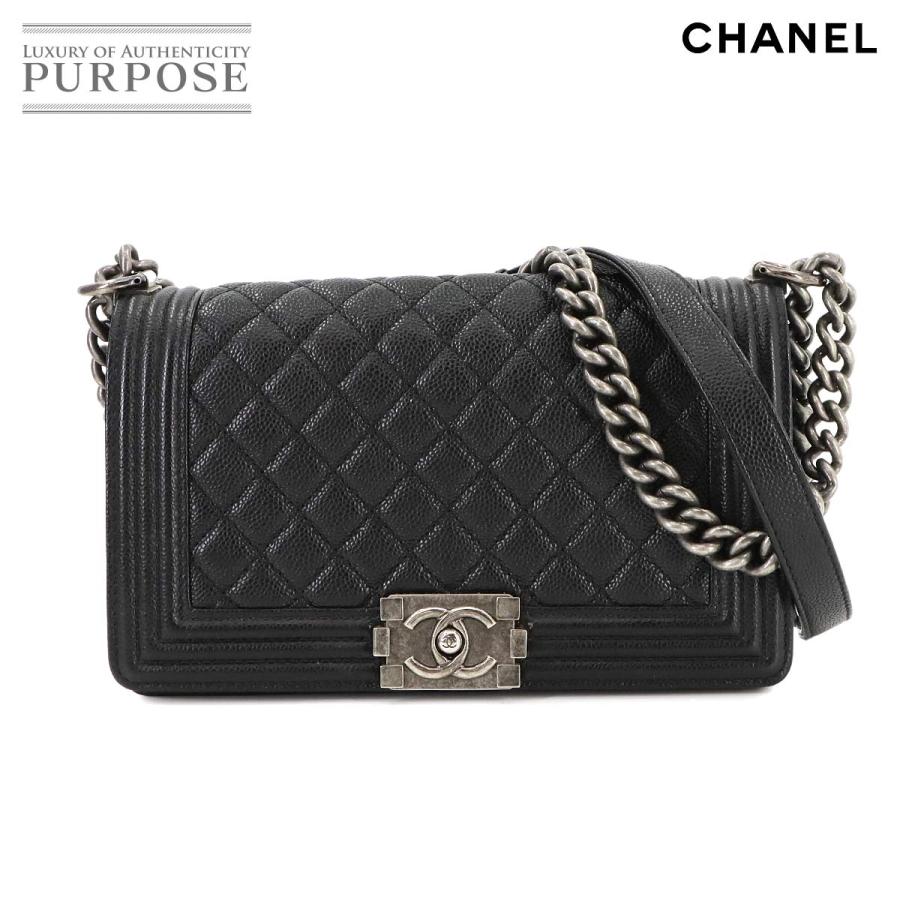 CHANEL 美品 シャネル ボーイシャネル チェーン ショルダー バッグ 