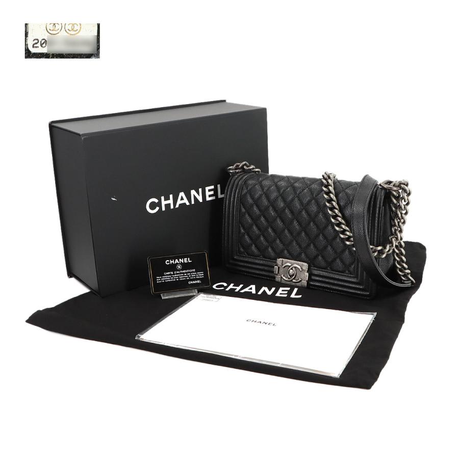 CHANEL 美品 シャネル ボーイシャネル チェーン ショルダー バッグ 