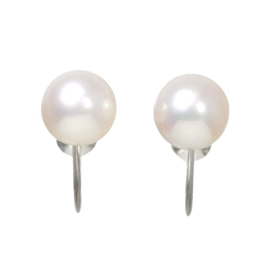 TASAKI（タサキ） アコヤ真珠 8.3mm イヤリング K14 WG ホワイト 