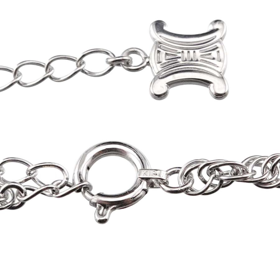 CELINE セリーヌ アクアマリン クォーツ ルビー 0.02ct クロス