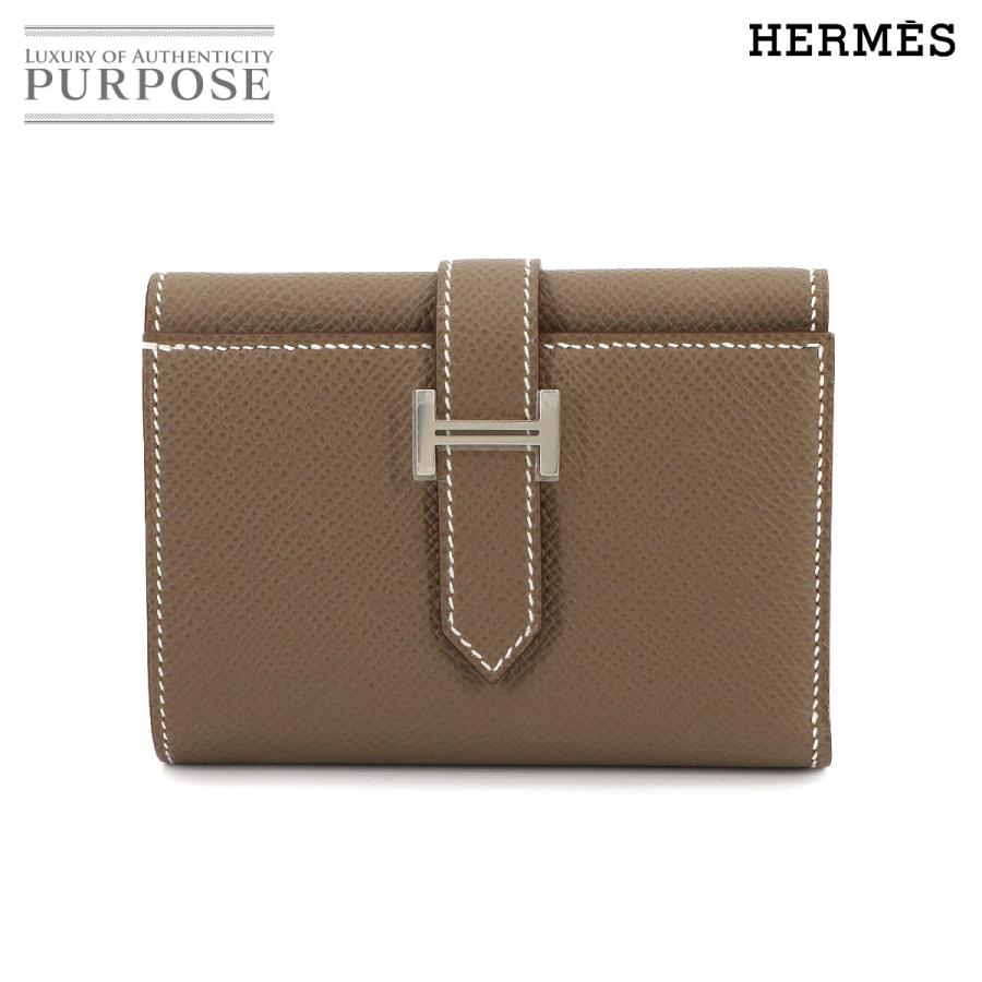 HERMES 未使用 展示品 エルメス ベアン コンビネ 三つ折り 財布  