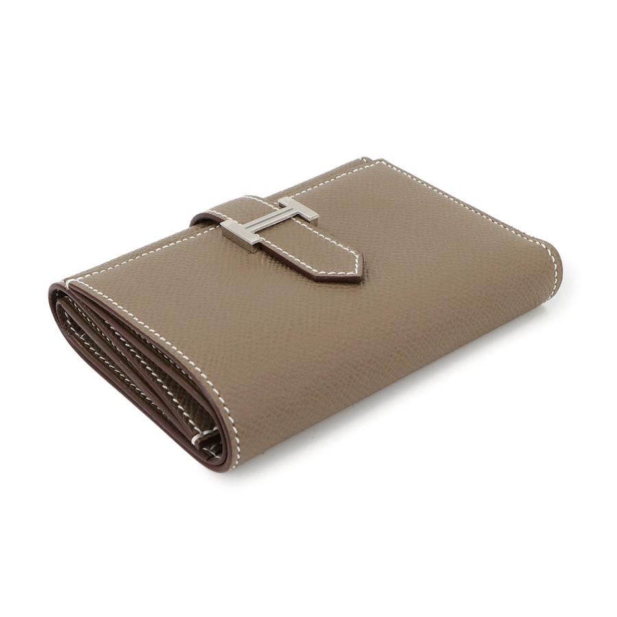 HERMES 未使用 展示品 エルメス ベアン コンビネ 三つ折り 財布  