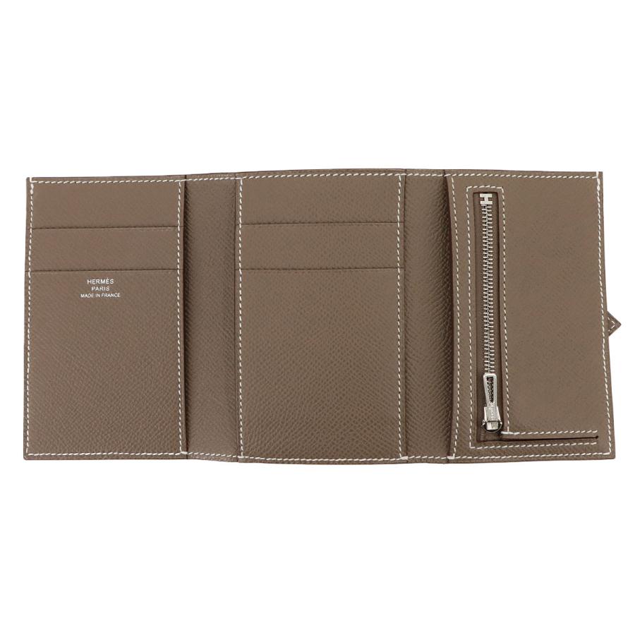 HERMES 未使用 展示品 エルメス ベアン コンビネ 三つ折り 財布  