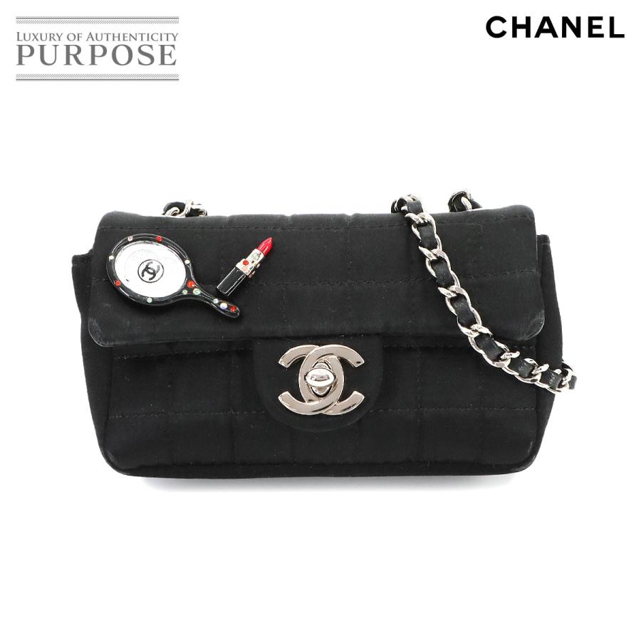 CHANELMAKEUPショルダーバッグ❤️ CHANEL（シャネル） チョコバー ミラー リップ ミニ チェーン