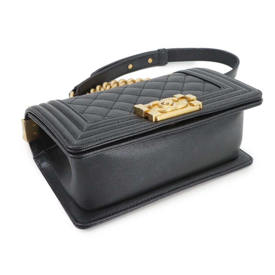 未使用 展示品 シャネル CHANEL ボーイシャネル スモール チェーン ショルダー バッグ キャビアスキン ブラック A67085 90281973 | CHANEL | 04