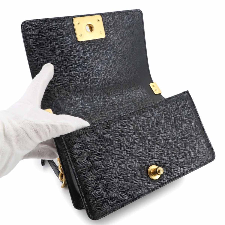 未使用 展示品 シャネル CHANEL ボーイシャネル スモール チェーン ショルダー バッグ キャビアスキン ブラック A67085 90281973 | CHANEL | 06
