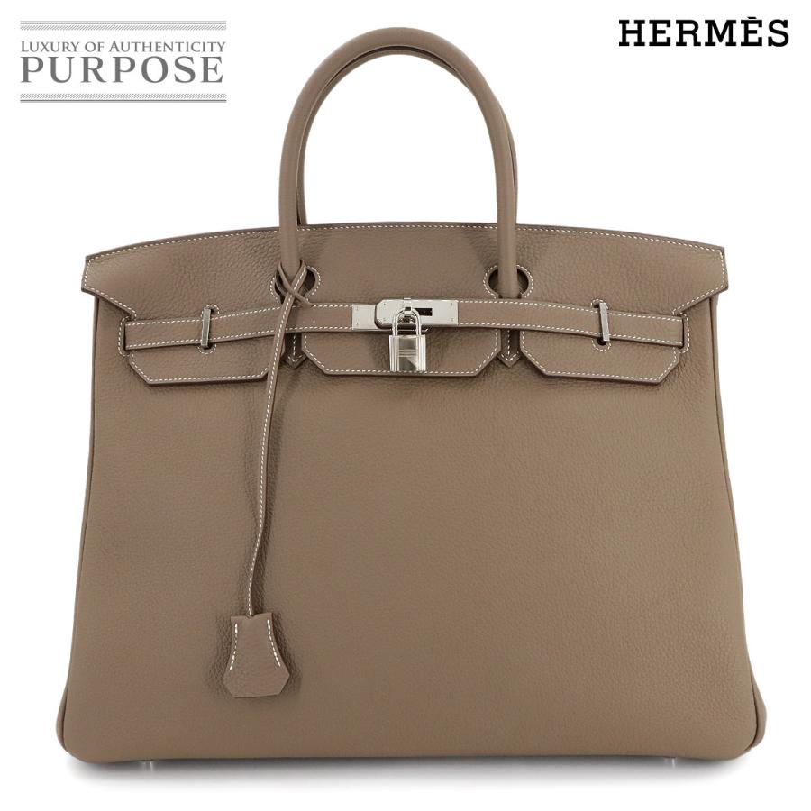 未使用 展示品 エルメス バッグ バーキン40 ハンド バッグ トゴ エトゥープ Z刻印 シルバー 金具 レディース 90281984 【中古】ブランド HERMES（エルメス） 未使用 展示品 バーキン40 ハンド バッグ トゴ