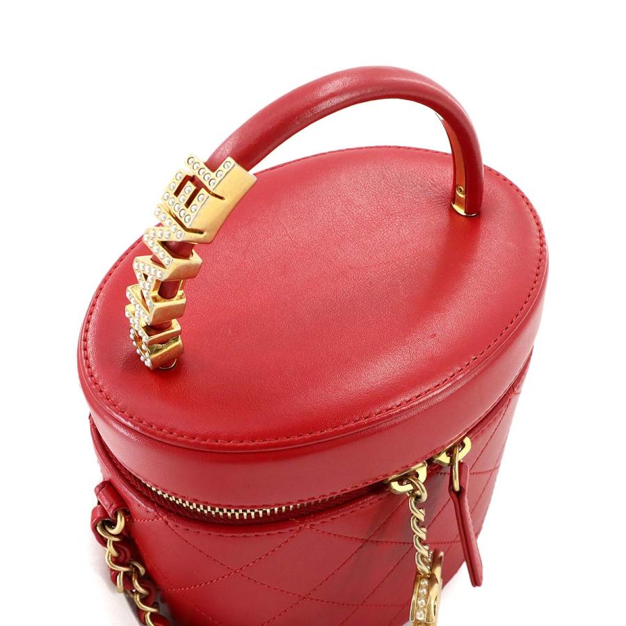 CHANEL 新品同様 シャネル マトラッセ バニティ 2way ハンド チェーン 