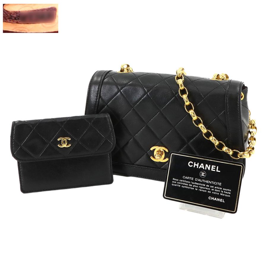 CHANEL（シャネル） 美品 マトラッセ ビジュー チェーン ショルダー