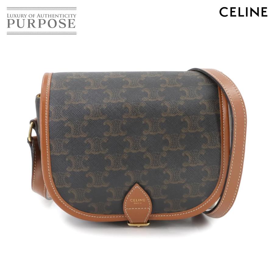 CELINE 新品同様 セリーヌ トリオンフ ミディアム フォルコ