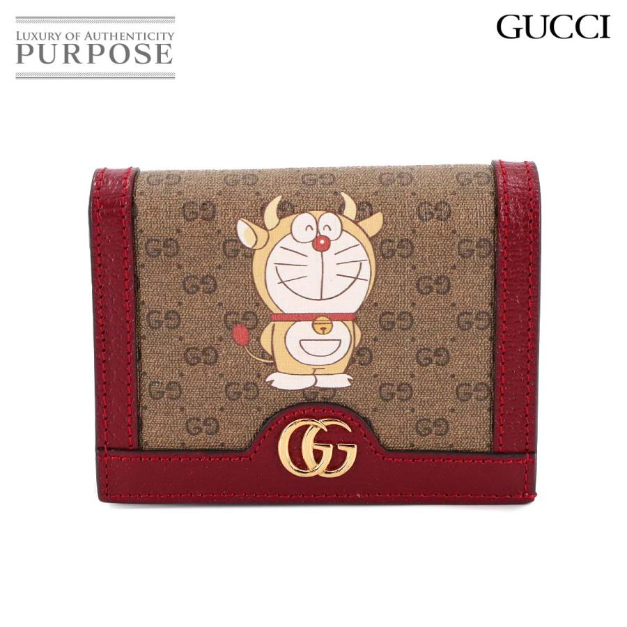 GUCCI 新品同様 グッチ ミニGGスプリーム ドラえもん 二つ折り  