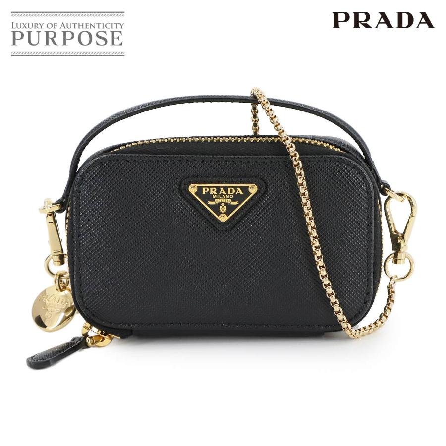 PRADA 未使用 展示品 プラダ サフィアーノ トライアングル ミニ