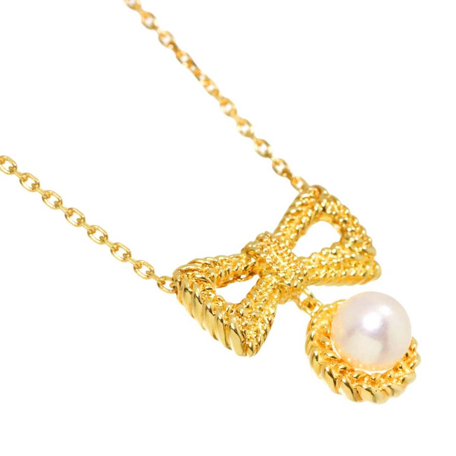 NINA RICCI ニナリッチ アコヤ真珠 5.4mm ネックレス 40cm K18