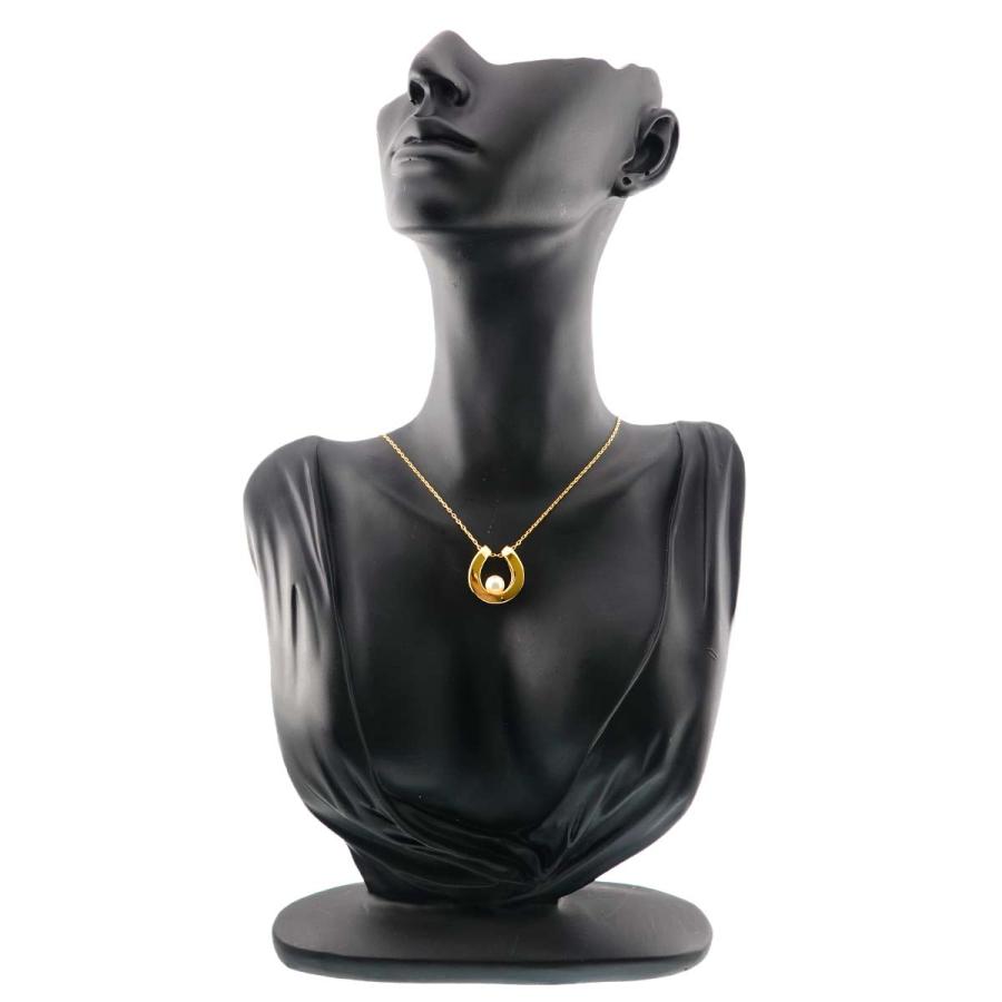 ミキモト MIKIMOTO アコヤ真珠 6.6mm ネックレス 43cm K18 YG イエロー