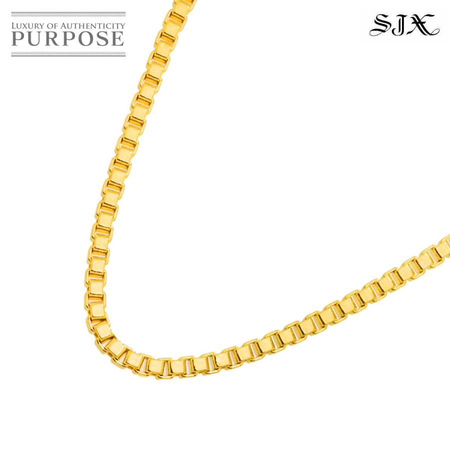 エスジェイエックス SJX チェーン ネックレス 幅2.3mm 45cm K18 YG