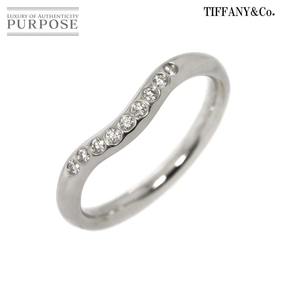 TIFFANY&Co. ティファニー カーブド バンド 6.5号 リング ダイヤ