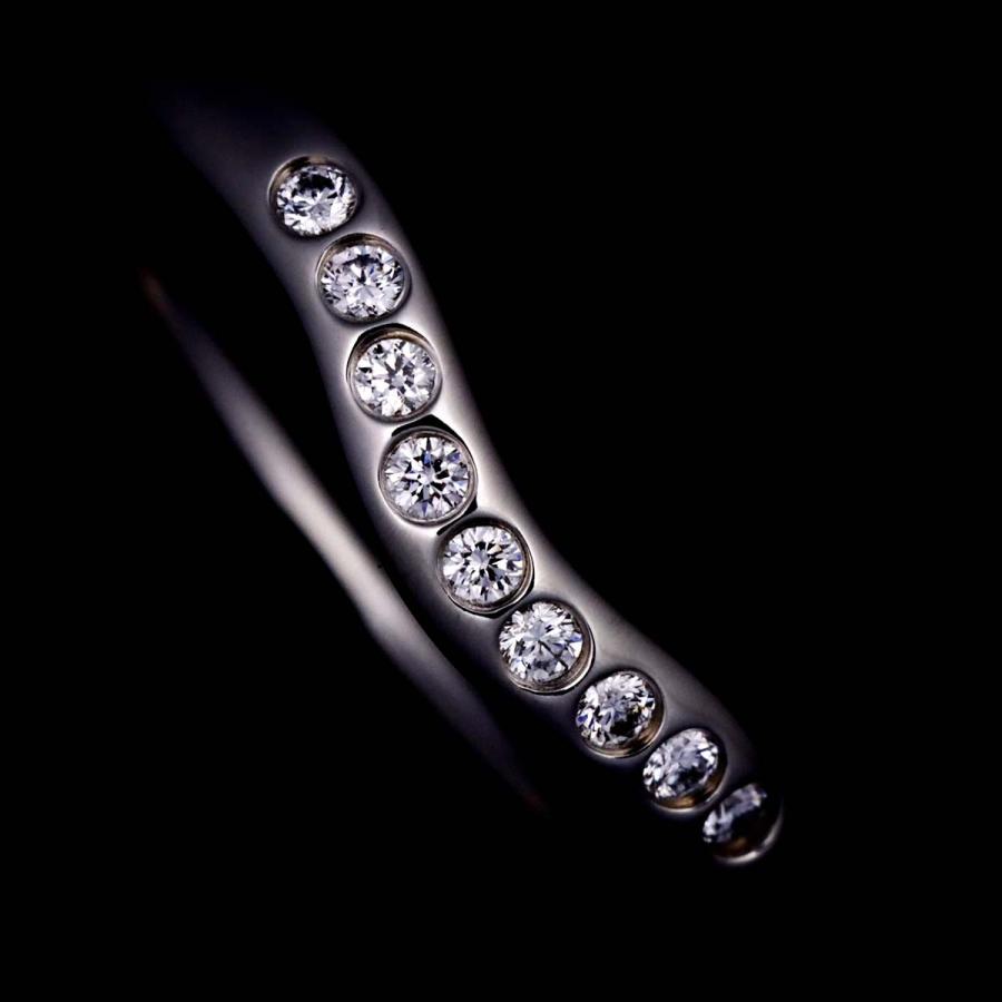TIFFANY&Co. ティファニー カーブド バンド 6.5号 リング ダイヤ