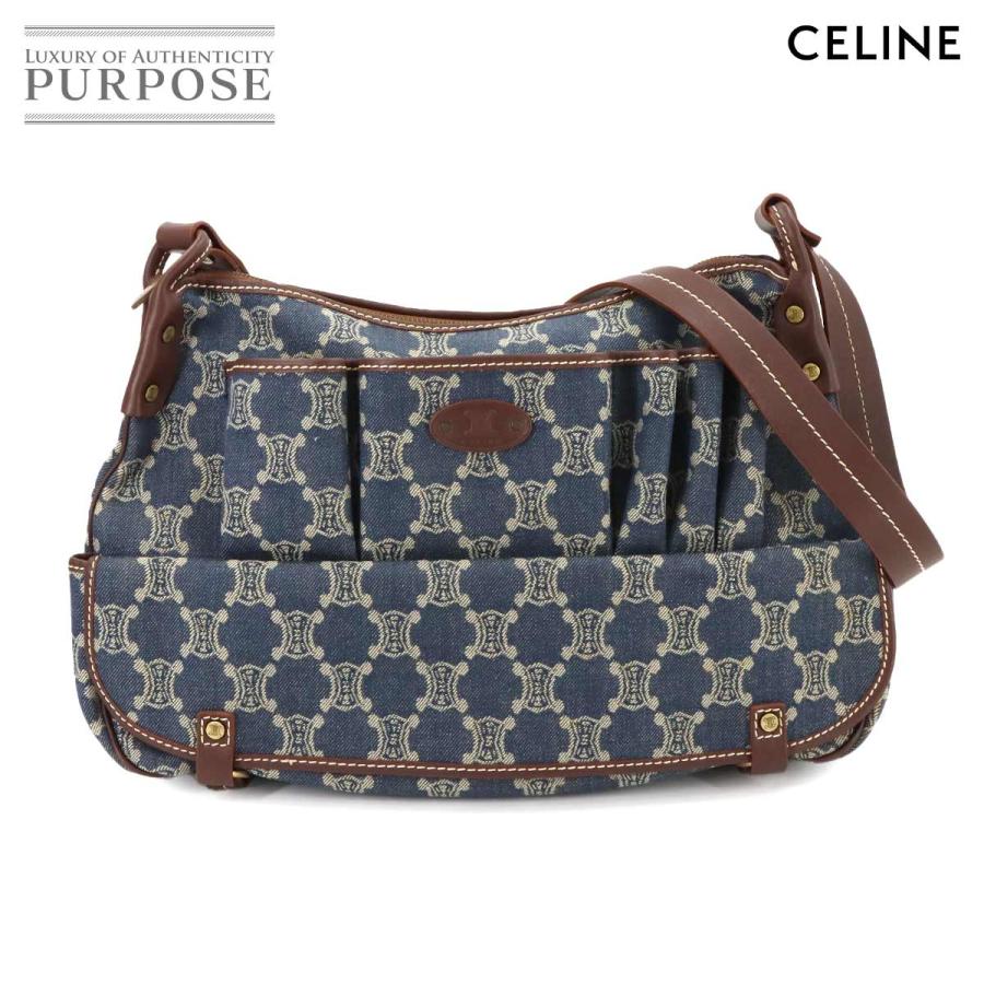 CELINEセリーヌパリマカダムトートバッグデニムレザー肩掛け