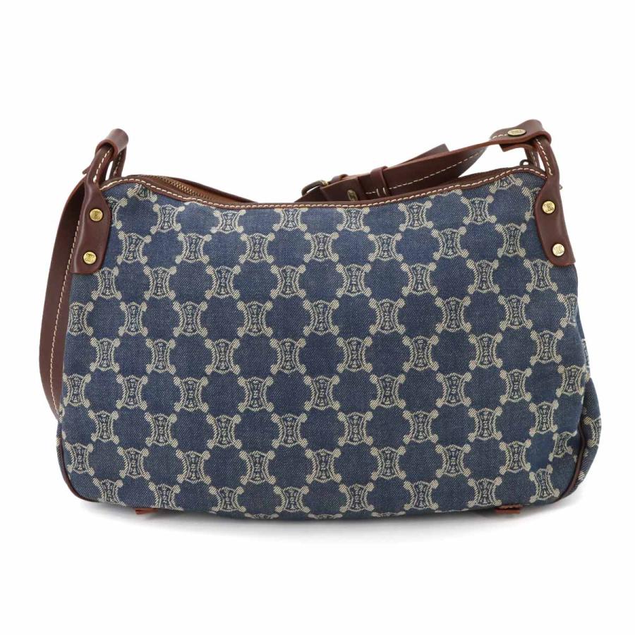 セリーヌ CELINE ショルダーバッグ マカダム デニム ハンドバッグ