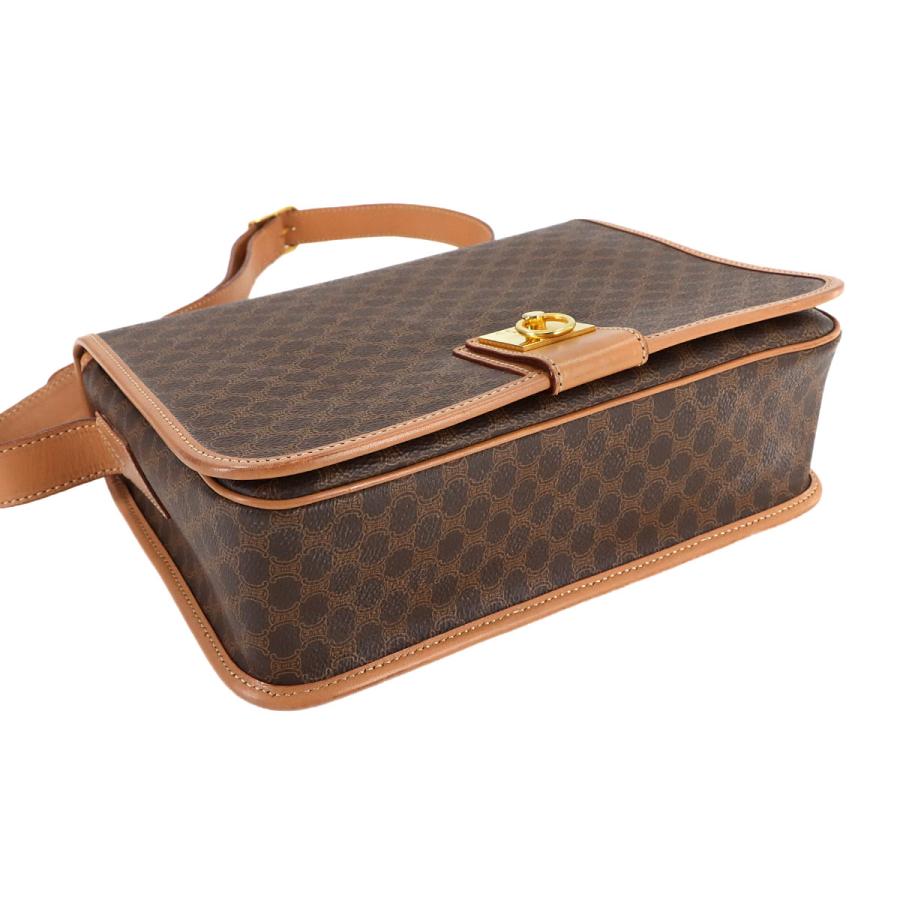 CELINE 新品同様 セリーヌ マカダム ショルダー バッグ PVC