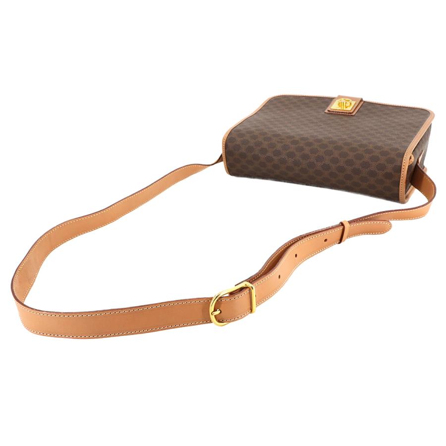 CELINE 新品同様 セリーヌ マカダム ショルダー バッグ PVC