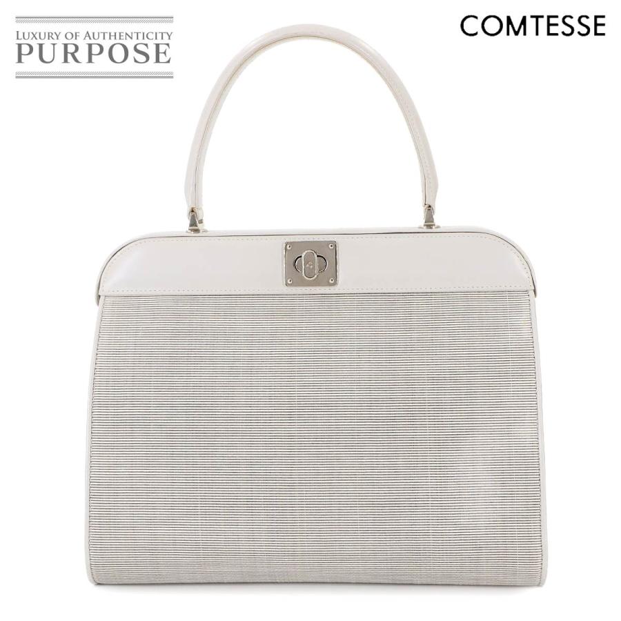 COMTESSE コンテス ホースヘア ハンドバッグ フォーマル ミラー付き