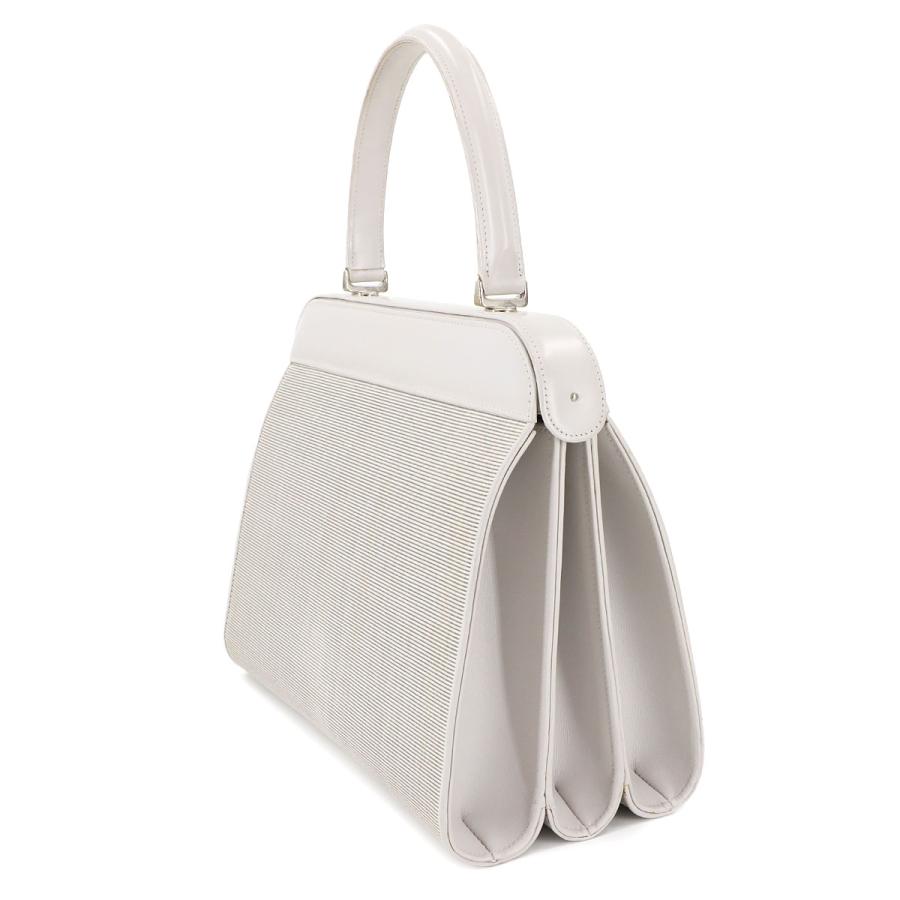 COMTESSE（コンテス） ホースヘア ハンド バッグ レザー ライトグレー