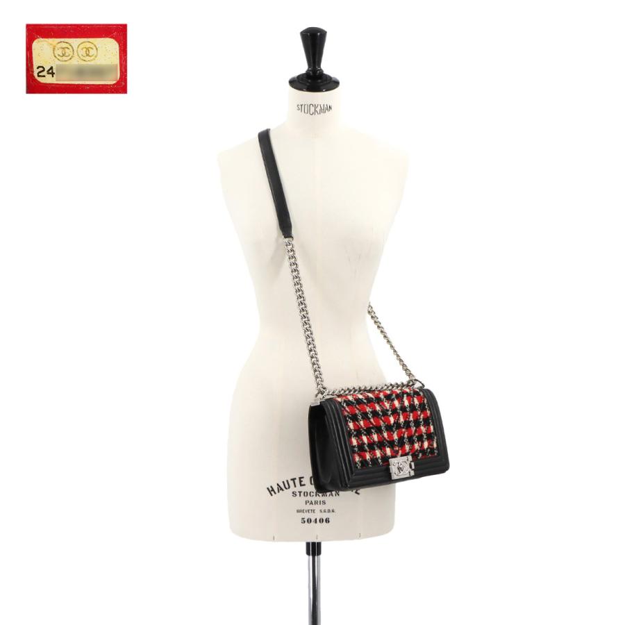 【極美品】シャネル ボーイシャネル28 ラージ レザー　ショルダーバッグ シャネル ボーイシャネル28 ラージ レザー チェーンショルダーバッグ