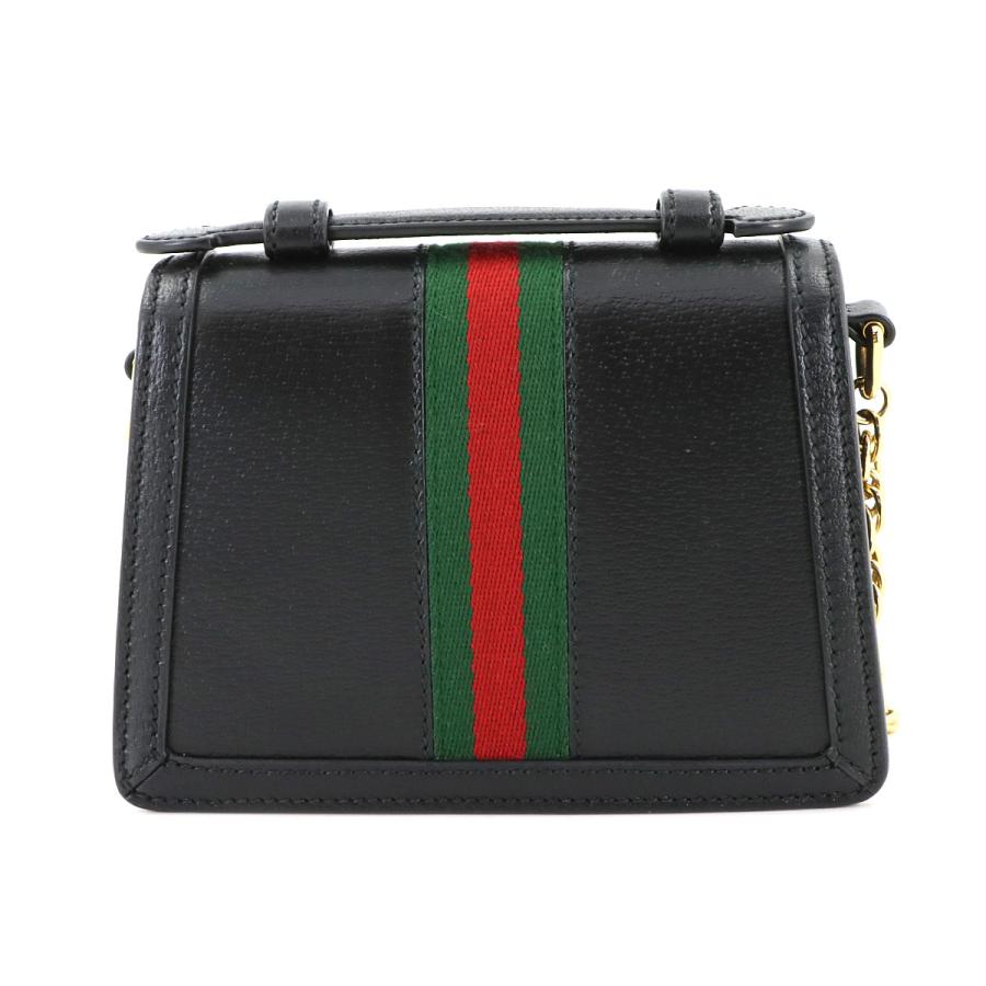 新品同様 グッチ GUCCI オフィディア ミニ 2way ハンド チェーン ショルダー バッグ レザー ブラック 779834 90283195 GUCCI（グッチ） 新品同様 オフィディア ミニ 2way ハンド チェーン