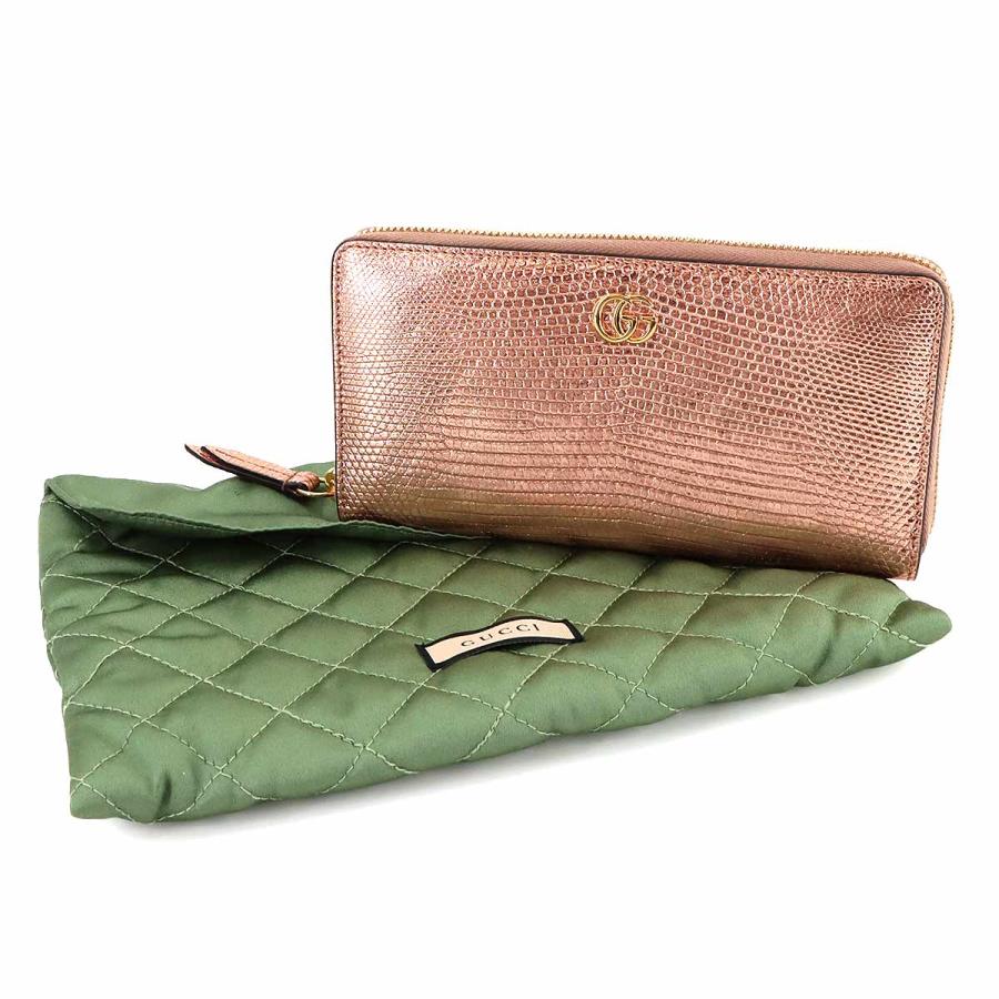 GUCCI 未使用 展示品 グッチ GG マーモント ラウンドファスナー